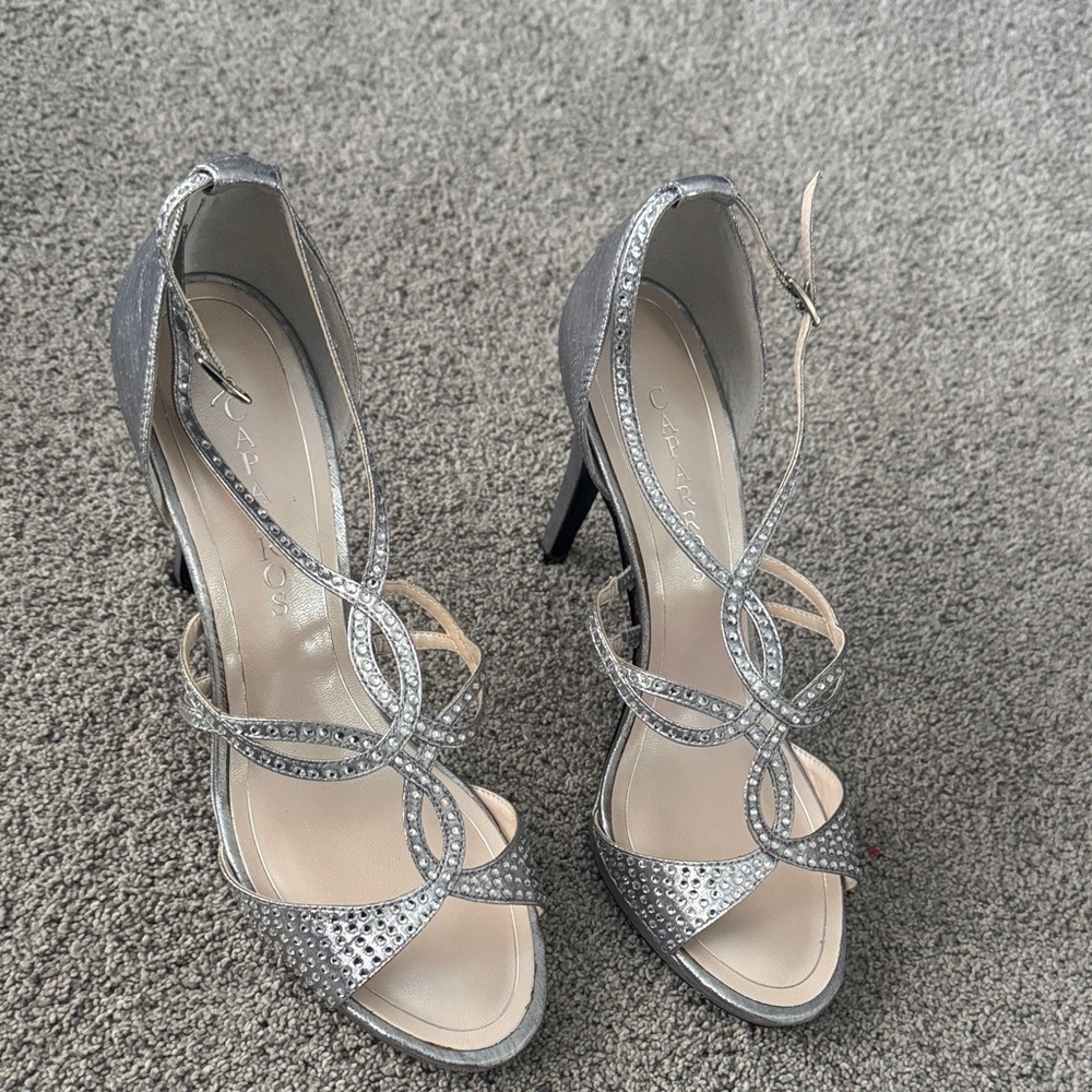 Elegant Silver High Heels